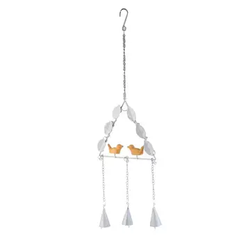 

WINOMO Metal Wind Chime Continental Iron Resin Bird Hanging Ornament Windbell (Random Color)