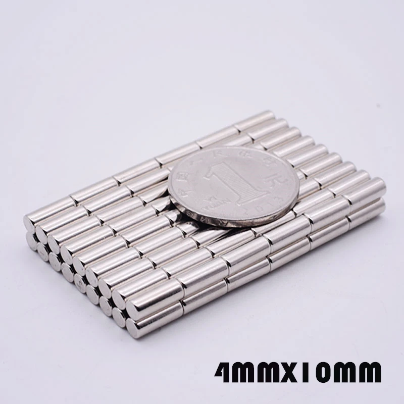 

50/100Pcs Disc 4x10mm Neodymium Magnet Permanent N35 Super Strong Powerful Magnets 4*10mm Small Round Rare Earth Magnets