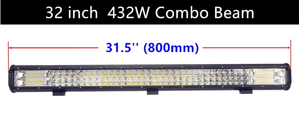 5," 8,5" 2" 26" 3" 3-РЯД светодиодный рабочий светильник рейка 72 Вт 144 288 Вт 360 432 Offroad комбо 12В для ближнего и дальнего света для грузовиков, внедорожников, квадроциклов, наводненных 4WD 4x4 светодиодный бар