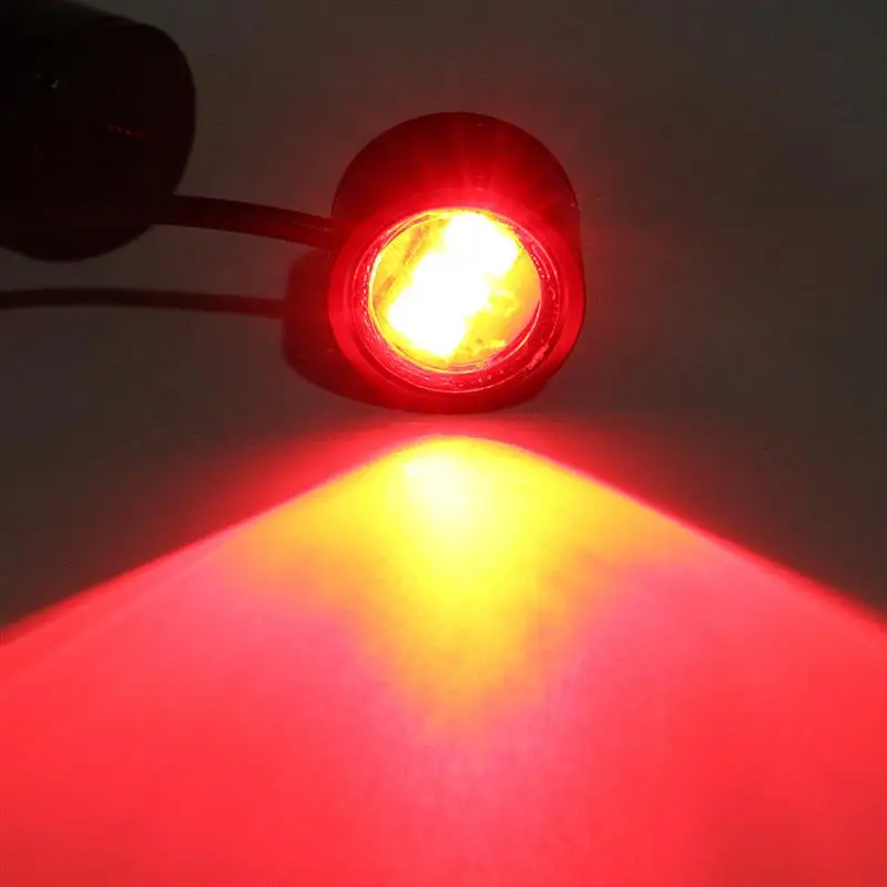 2 шт. 12 В светодиодный фонарь для мотоцикла с зеркалом заднего вида, декоративный стробоскопический светильник
