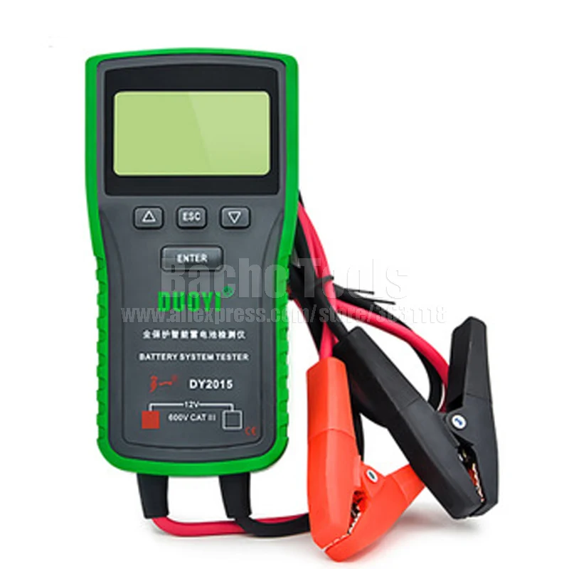 

12V DY2015 ABS Digital Automotive Car Battery Load Tester Analyzer CCA Durable Quality Battery Testers