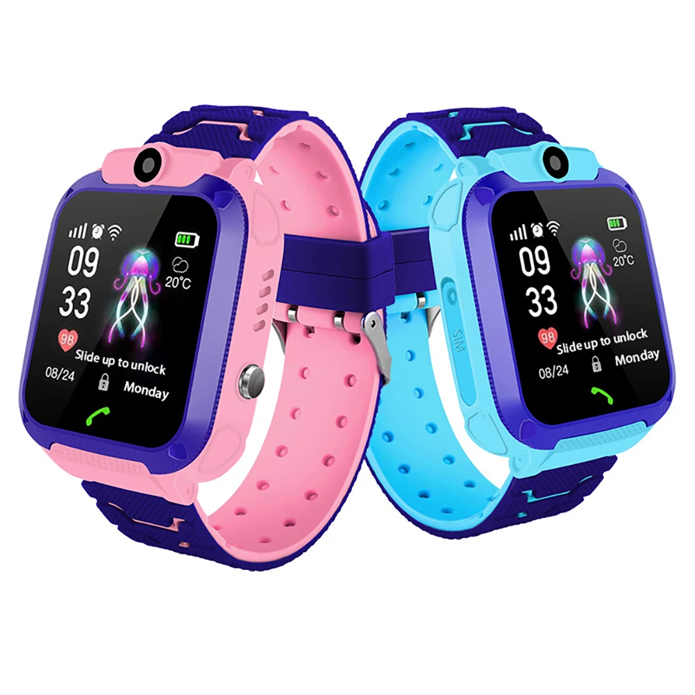  Wasserdicht IP67 smart watch mit GPS GSM Locator Touchscreen Tracker SOS für Kinder Lage Tracker An