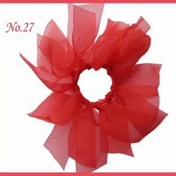 

100 pcs BLESSING Girls Organza Bow Ponytail Streamer 122 Style Hand Customize Hair Accessories