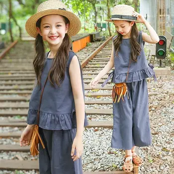 

Girls Summer Suit 2019 New Kids 10 Korean Edition Fashion 12 Girls 13 Fashionable and 15-year-old Fashionable Clothes