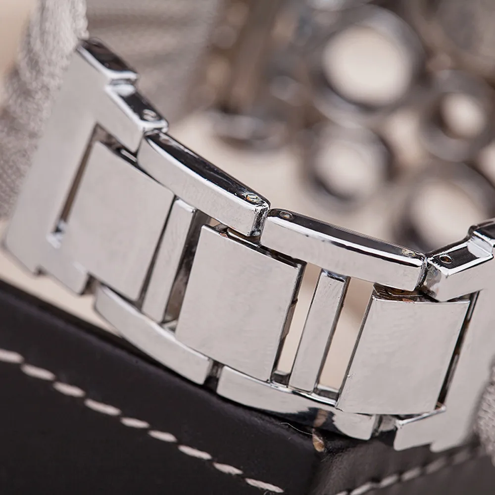 Новые часы Для женщин Мода Lady Diamond Нержавеющая сталь браслет зеркало Роскошные Кварцевые наручные часы Relogio Feminino