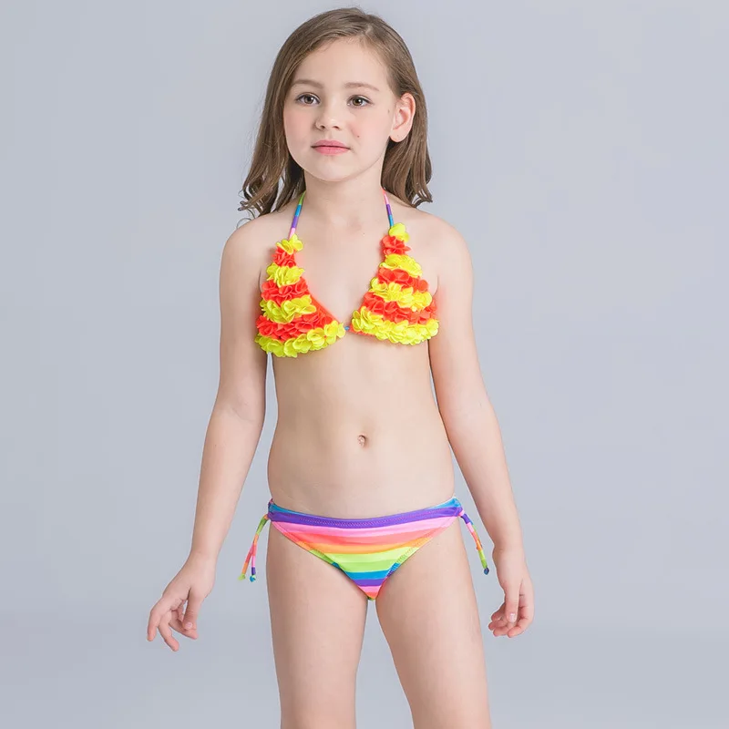 Bikini Set Junior Meisjes badpak schattige kleine vis zwemmen pak