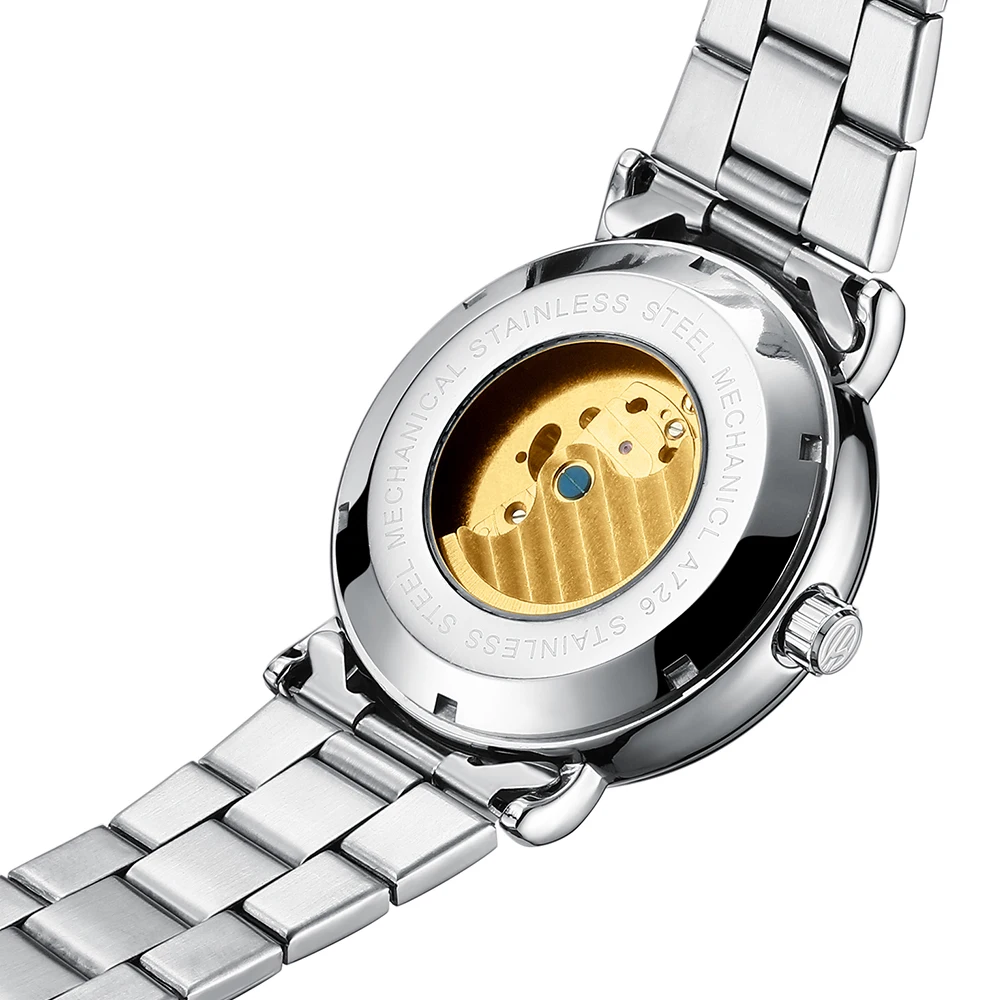 FORSINING мужские часы Топ бренд класса люкс автоматические механические часы полностью стальные бизнес водонепроницаемые спортивные часы Relogio Masculino