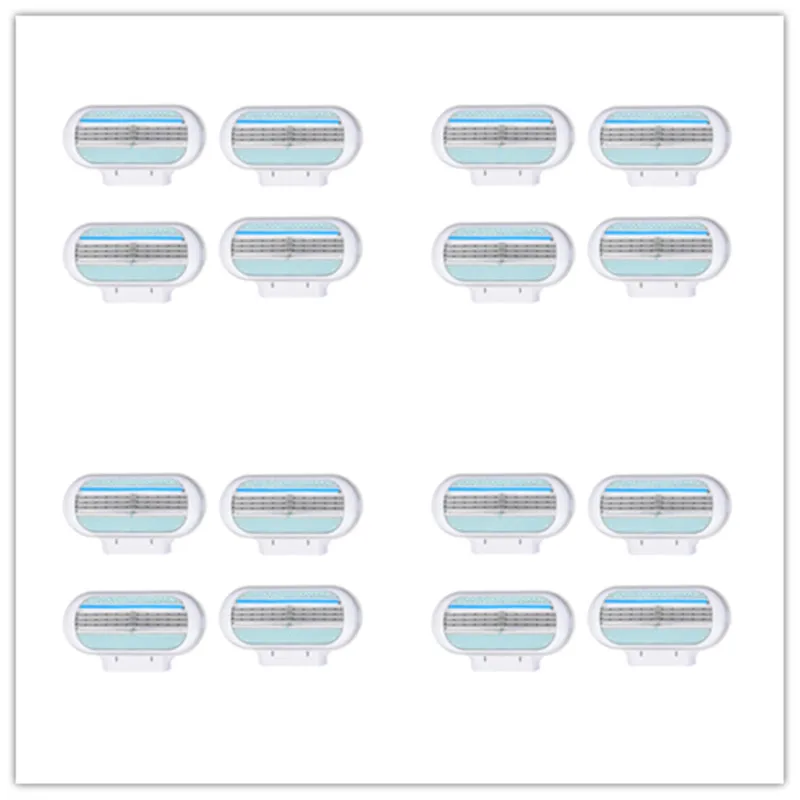 8 шт./лот Красота безопасности профессиональная бритва лезвия Женский точилка 3 Слои Женская бритва лезвия глава подходит для Venuse уход за