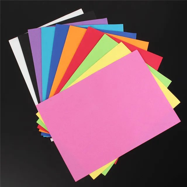 100Pcs/Lot Overvalue Lowest Price A4 Multicolor Folded Paper Fold Scrapbooking Paper Craft DIY