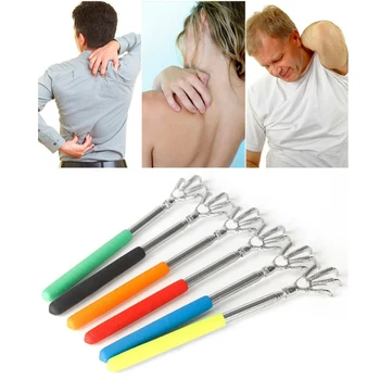 

Compact Telescopic Claw Stainless Steel Massager Back Scratcher 22-58cm Adjustable Back Scratching Massage Hand Claw