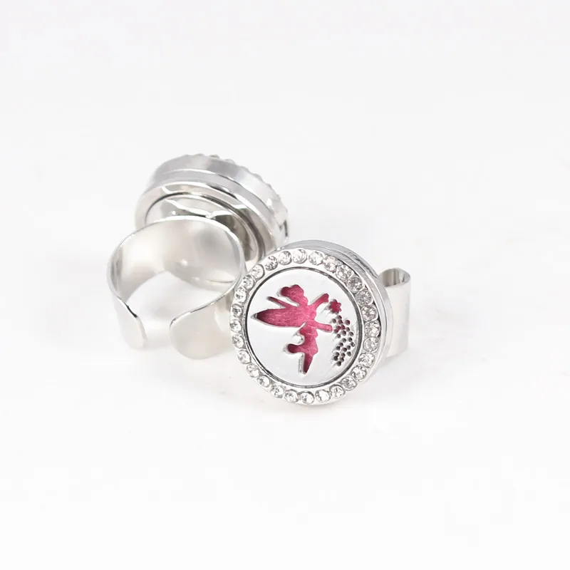 Flower Fairy Perfume Locket Ring 20mm Essential Oil