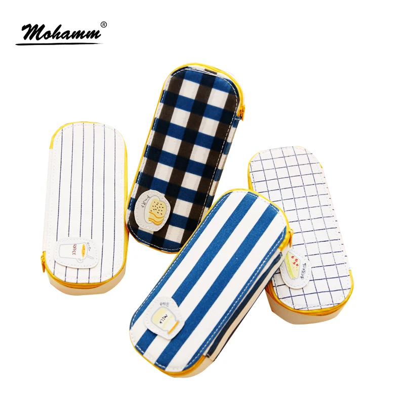 

Cute Kawaii Large Japanese 19.5 X 8.5cm Canvas Pencil Pouch Bag Kids Office Organizer Stationary School Supplies For Girls