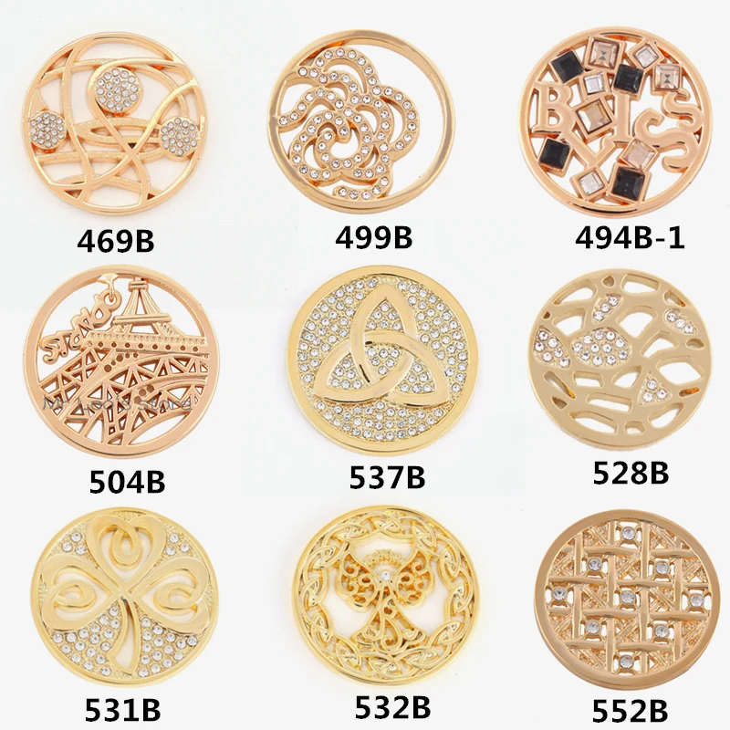 Vinnie дизайн ювелирных изделий 33 мм золотой цвет Moneda Монетный диск для моей монеты