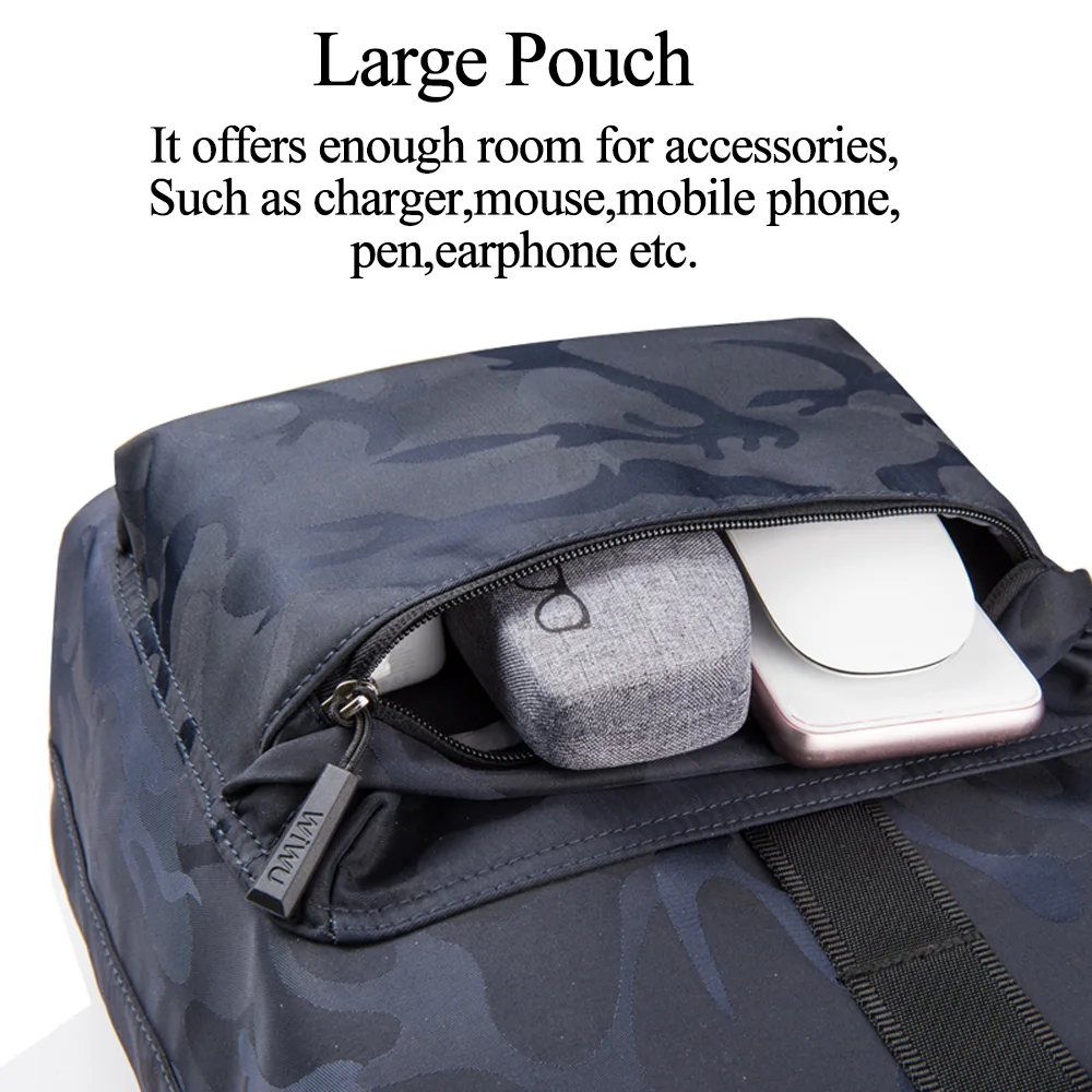 WIWU 15 inch Antitheft Waterproof School Backpacks Laptop Bag Bangladesh