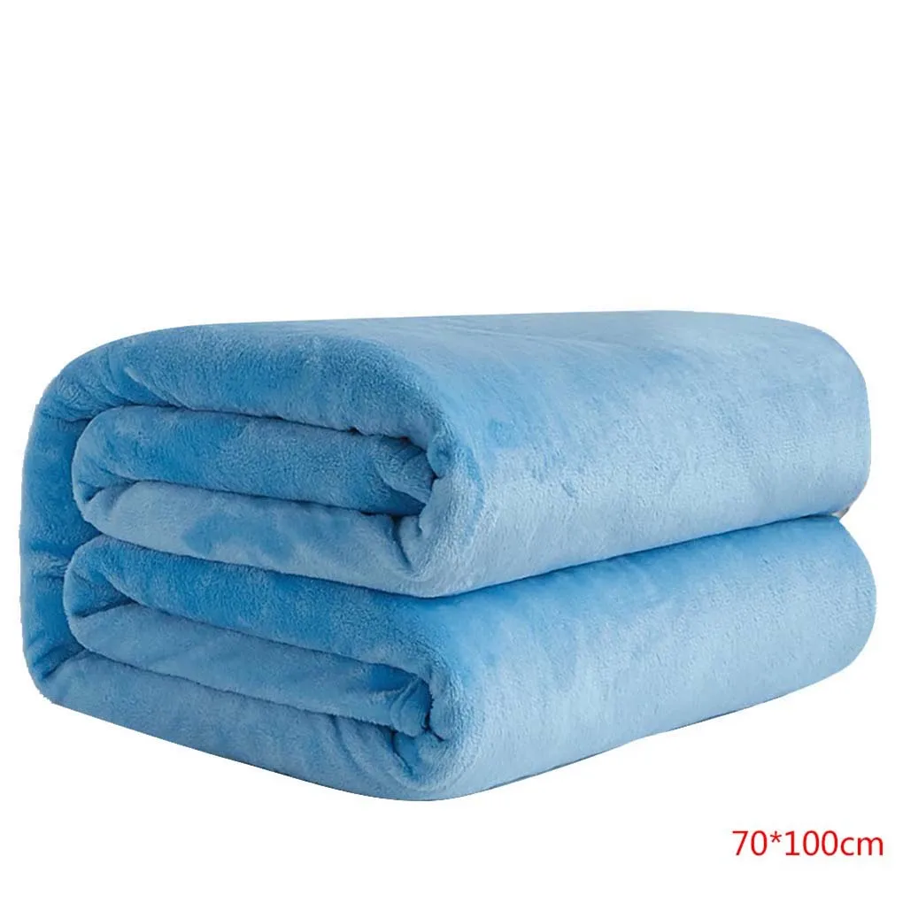 Домашний текстиль, одноцветное фланелевое одеяло, 50x70 см, супер теплое одеяло для дивана, s, осенне-зимнее одеяло, s, воздухопроницаемые коврики для комнаты