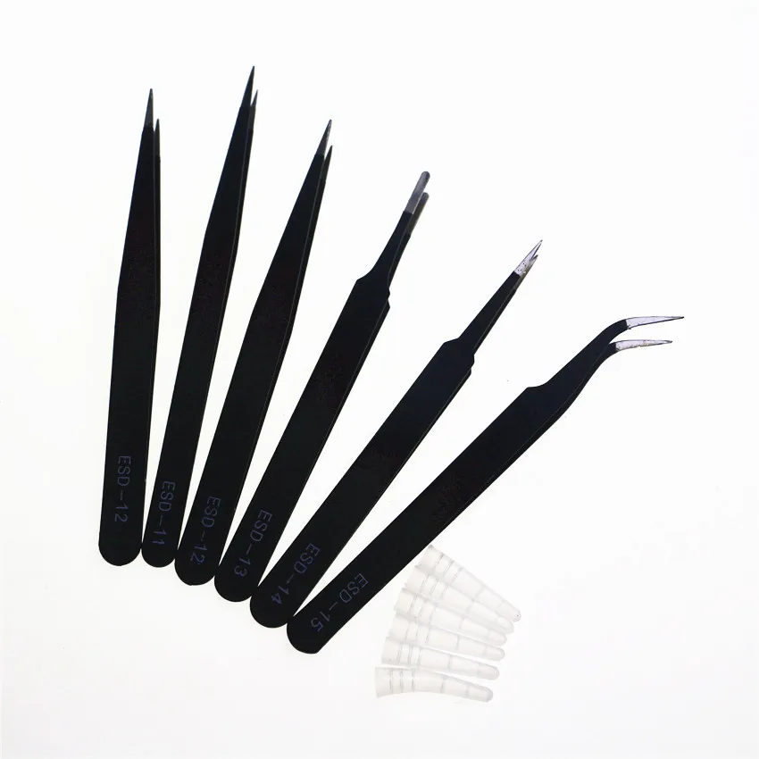 

RFDTYGR RC Mini 4WD Professional Tool Anti-Static Tweezers Sets Self-made Parts Tool Sets For Tamiya Mini 4WD S077 2Sets /lot