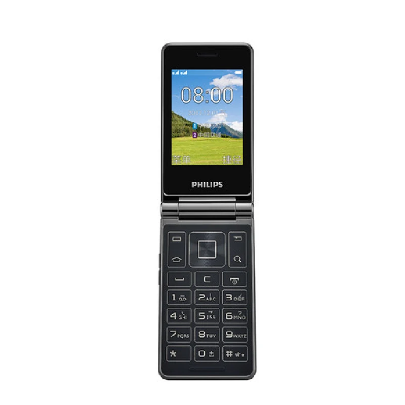 Original Philips E212A MTK 2.8 inch 1800mAh battery single camera FM Radio support memory card Dual SIM 2G flip keyboard phone Original Philips E212A MTK 2.8 inch 1800mAh battery single camera FM Radio support memory card Dual SIM 2G flip keyboard phone