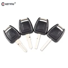 KEYYOU 2 Button Remote Key Case Fob Car Key Shell + Blank Blade Uncut For Vauxhall OPEL Vectra Astra Zafira Replacement Case