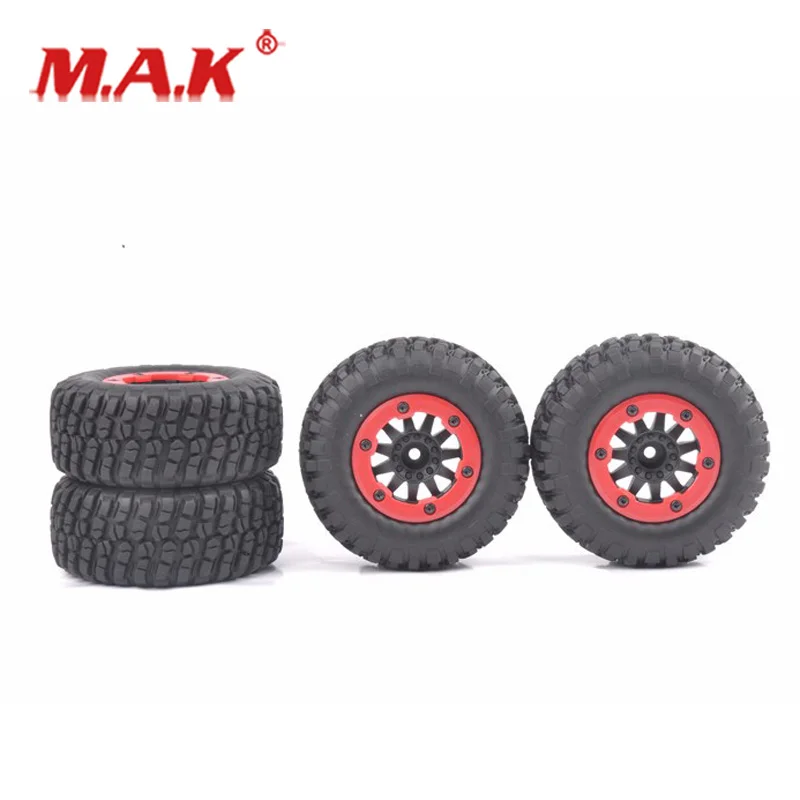 

4Pcs/Set 1:10 Scale Bead-Lock RC Short Course Ruber Tires and Wheel Rims fit Slash HPI Car Model Toys Accessories