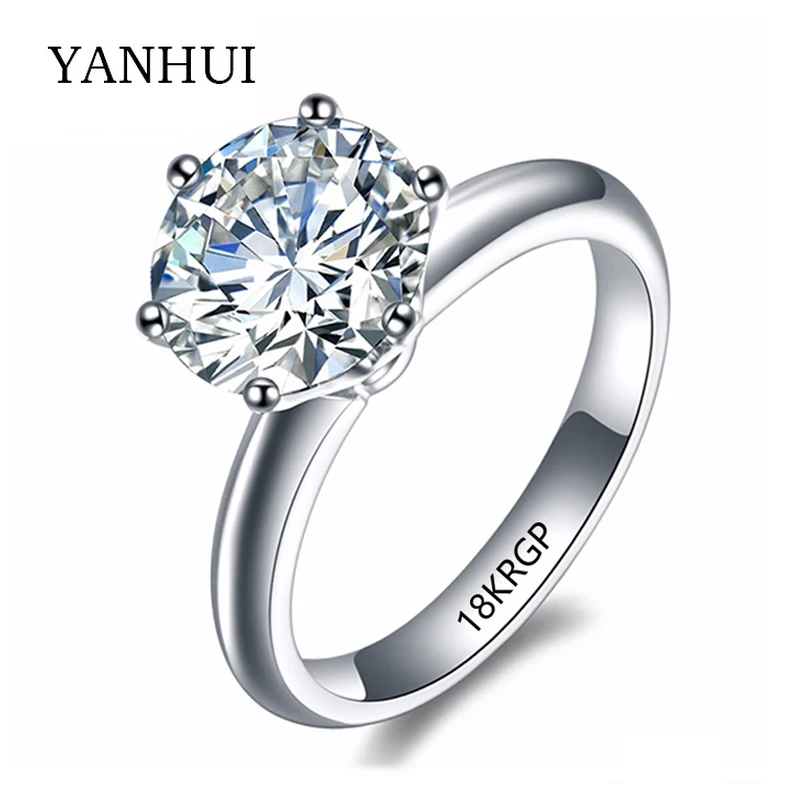 18krgp stamp original gold ring set 8mm 2 carat sona cz diamant engagement ring white gold - Cheap Wedding Rings Sets 18krgp stamp original gold ring set 8mm 2 carat sona cz diamant engagement ring white gold - Cheap Wedding Rings Sets