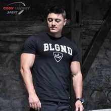 font b Mens b font summer t shirt font b workout b font Fitness Bodybuilding