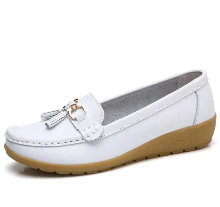 Новые летние удобные туфли на плоской подошве для мам среднего возраста; женская повседневная обувь с круглым носком; женская обувь на платформе; yuj8 - Цвет: 8