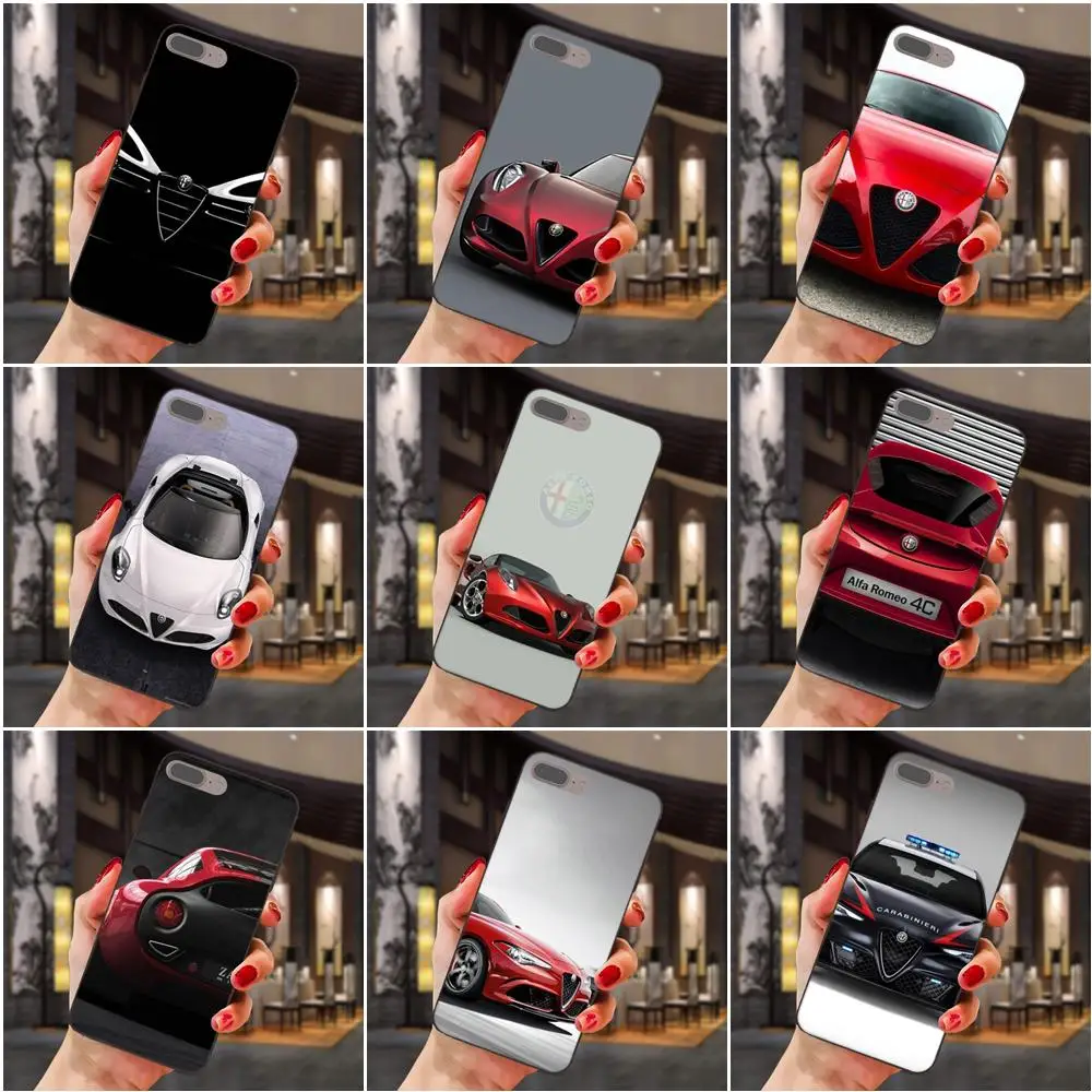

New High Quality Multi Phone Case For Apple iPhone 4 4S 5 5S SE 6 6S 7 8 Plus X XS Max XR Luxury Sports Car Alfa Romeo