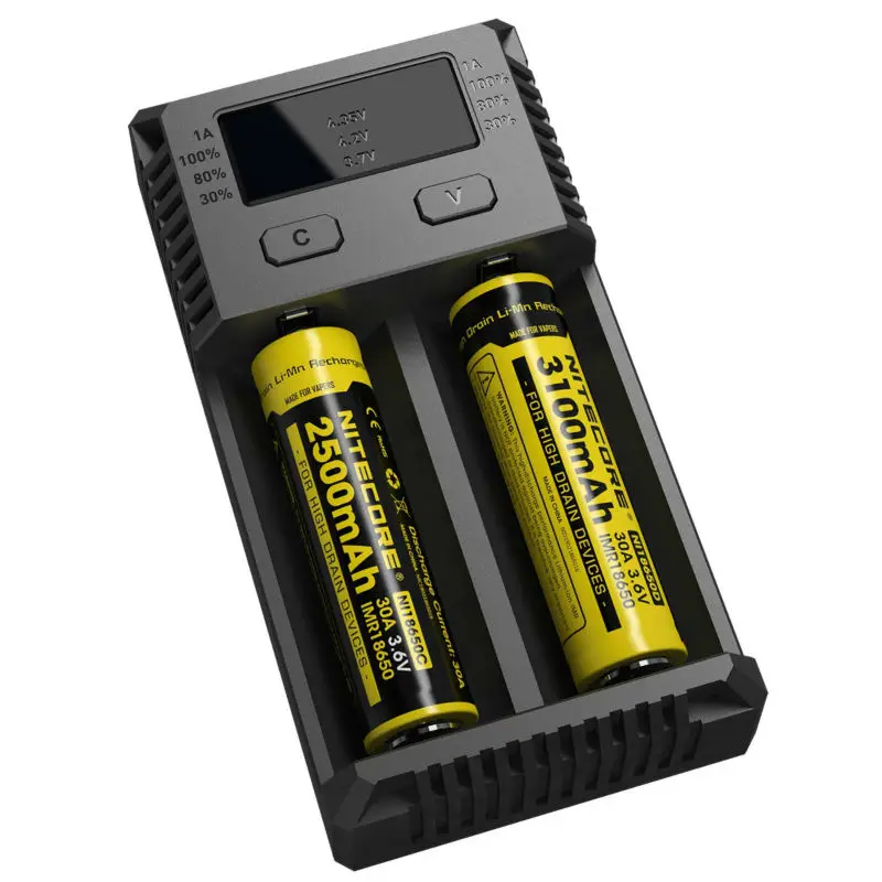 Новое универсальное зарядное устройство Nitecore Intellicharger i2 16340 CR123A 10440 AA AAA 14500 18650 26650