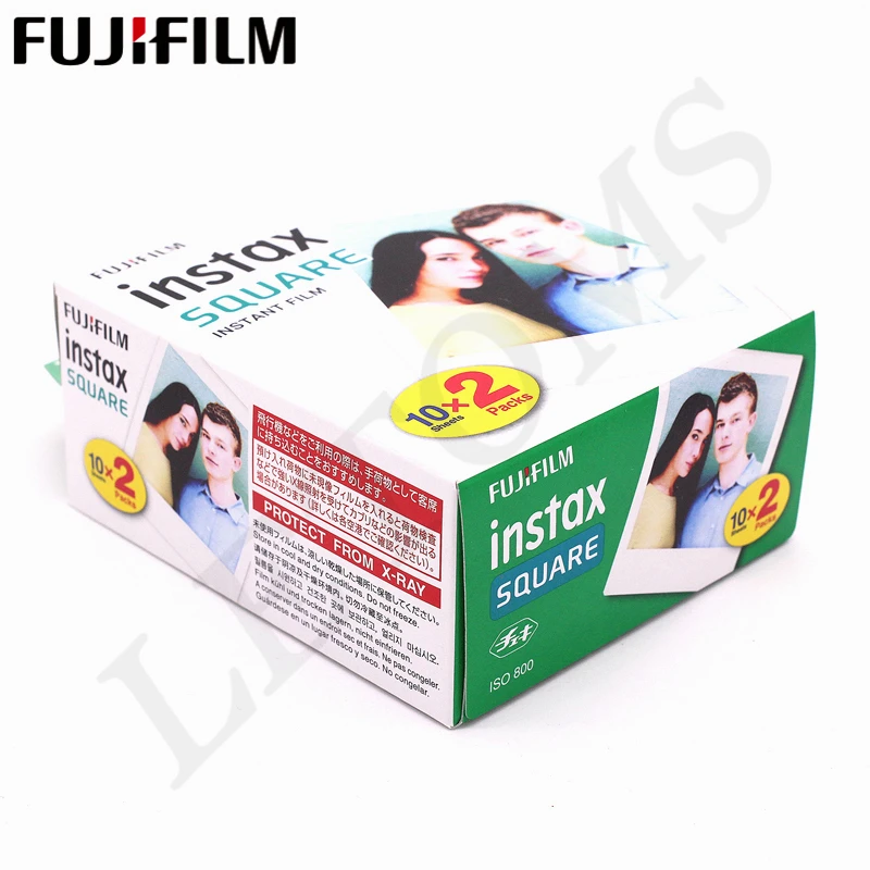 Fujifilm Instax квадратный белый край черный Плёнки Фотобумага (10-100 шт.) для Instax SQ10 SQ6 Фотоаппарат моментальной печати Поделиться SP-3 принтера