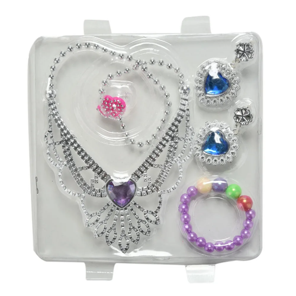 1 Set Jewelries for Barbies Fashion Jewelry Necklace Earring Ring