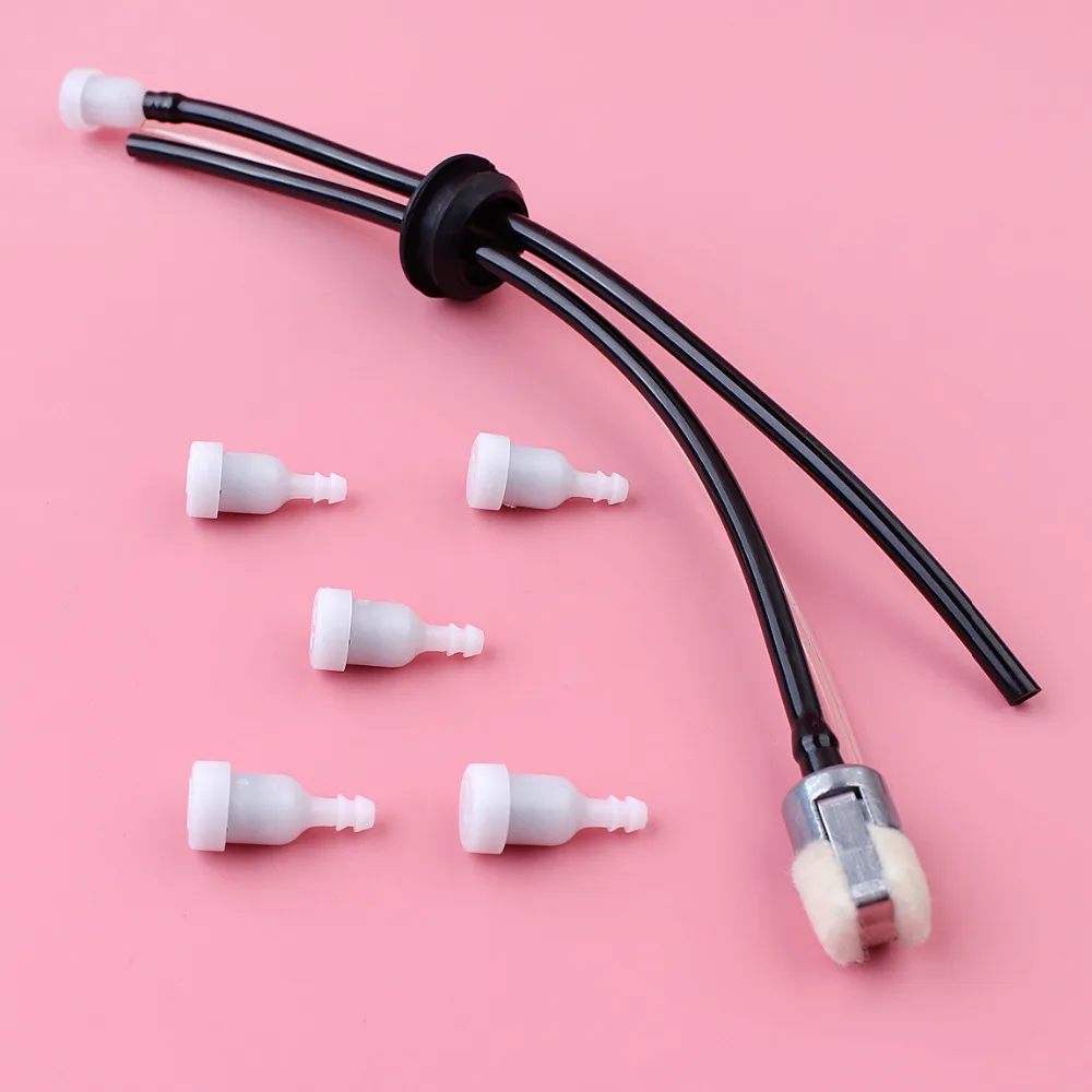 3 Hole Fuel Line Grommet Kit with 5 pcs Fuel Tank Vent For Echo GT-200 GT-200 SRM-2100 SRM-210 SRM-225 Trimmer Parts
