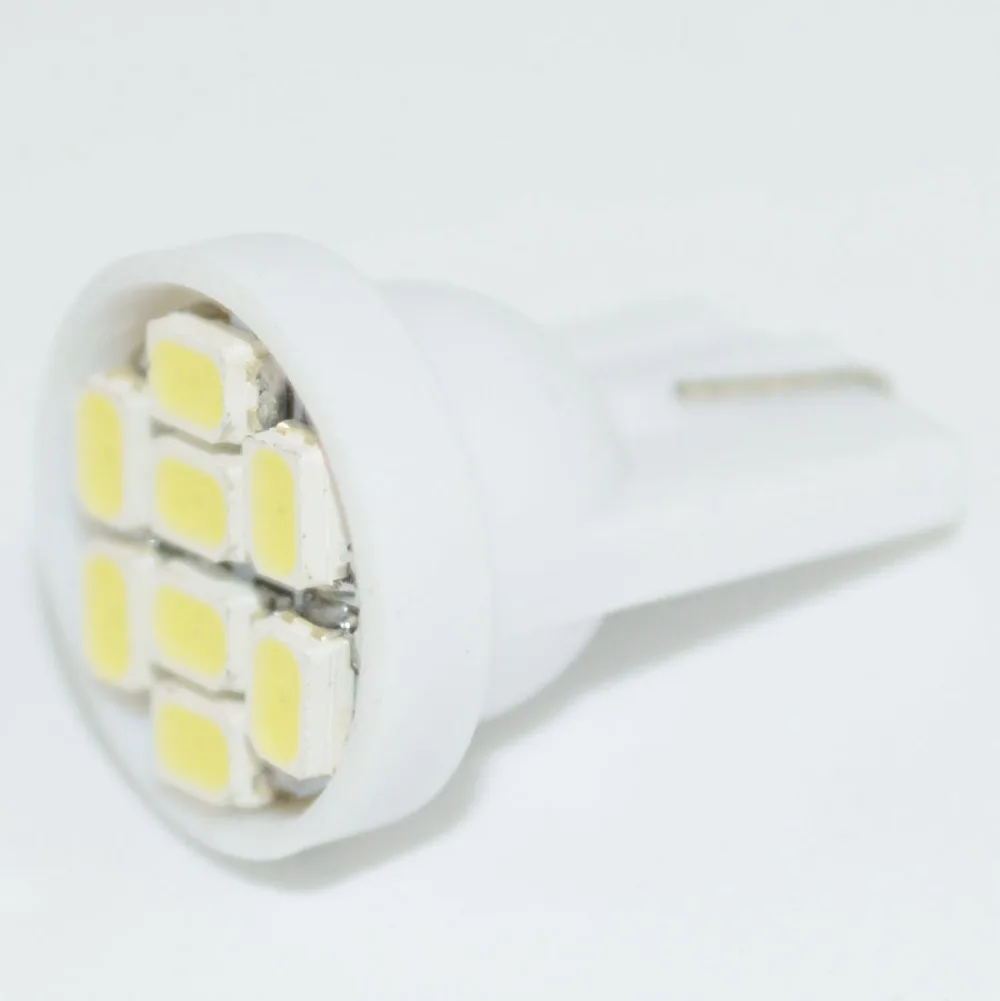 10 шт. T10 8smd 8led 8 светодиодов 194 168 192 W5W 1206(3020) супер яркий t10 w5w Автомобильная светодиодная лампа Светодиодная свет/t10 клин светодиодная Автомобильная фара