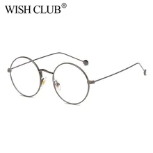 WISH CLUB, модные роскошные очки для женщин и мужчин, Высококачественная оправа, круглые цветные оптические женские очки