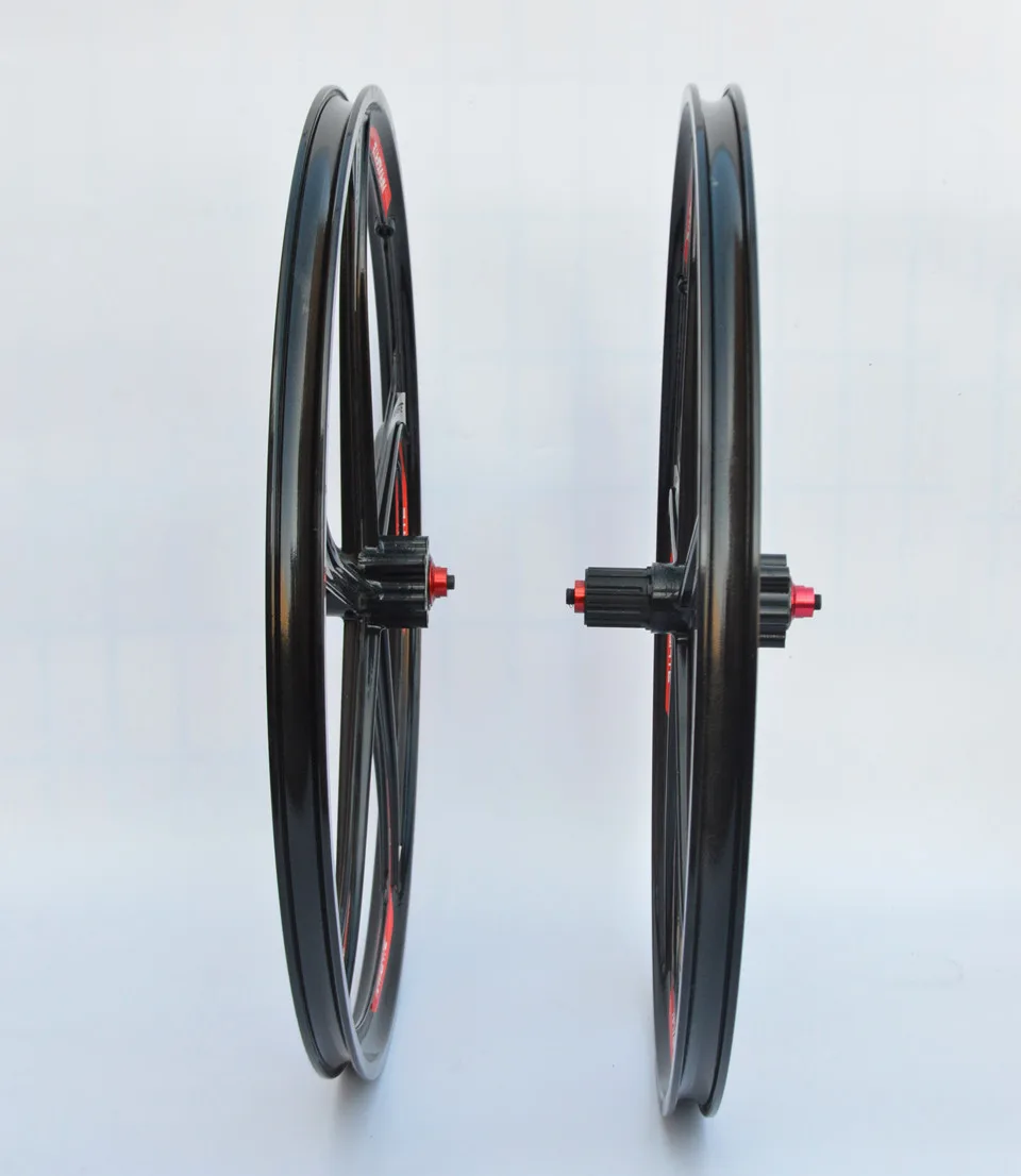 Clearance New 26-Inch Mountain Bicycle Magnesium Alloy Lntegrally Molded Five Spokes Wheel Compatible 8/9/10 Speed Cassette Sprockets 10