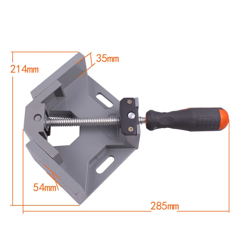 Алюминиевая одинарная Ручка 90 градусов правый угол зажим деревообрабатывающий каркас зажим прямоугольный инструмент для папок Угловые зажимы деревянные ручные инструменты