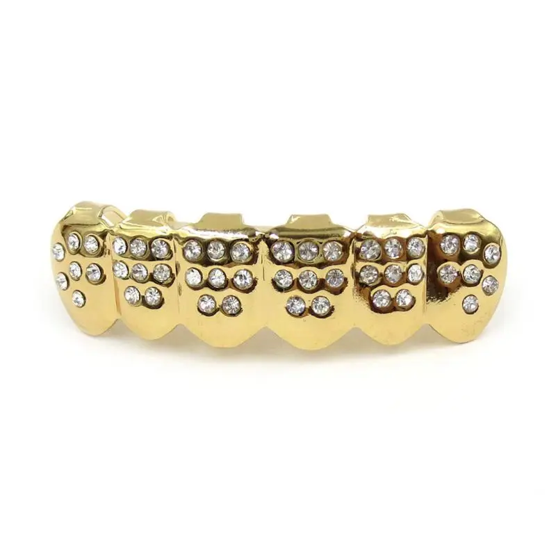 Новые модные хип-хоп золотые серебряные зубы Grillz верхней нижней Bling для мужчин и женщин ювелирные изделия