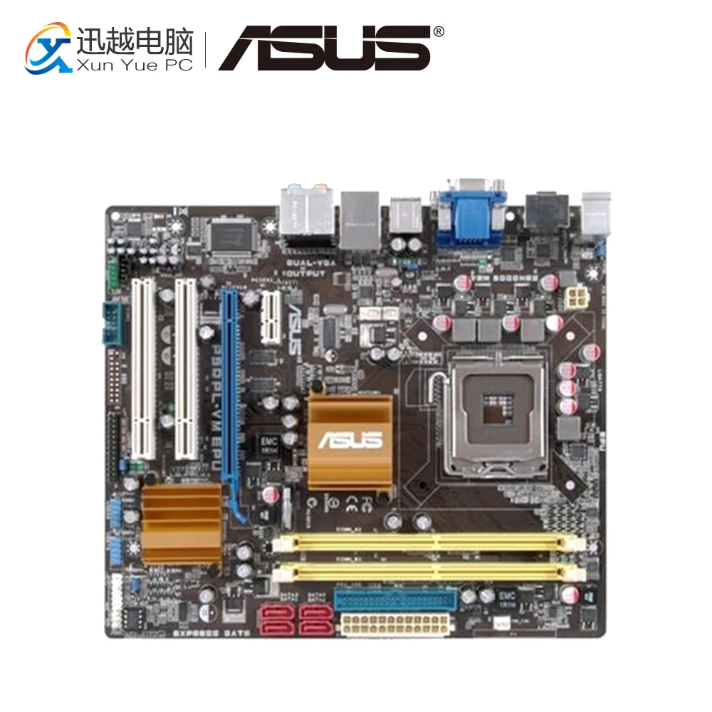 

Asus P5QPL-VM EPU Desktop Motherboard G41 Socket LGA 775 DDR2 8G SATA2 USB2.0 uATX