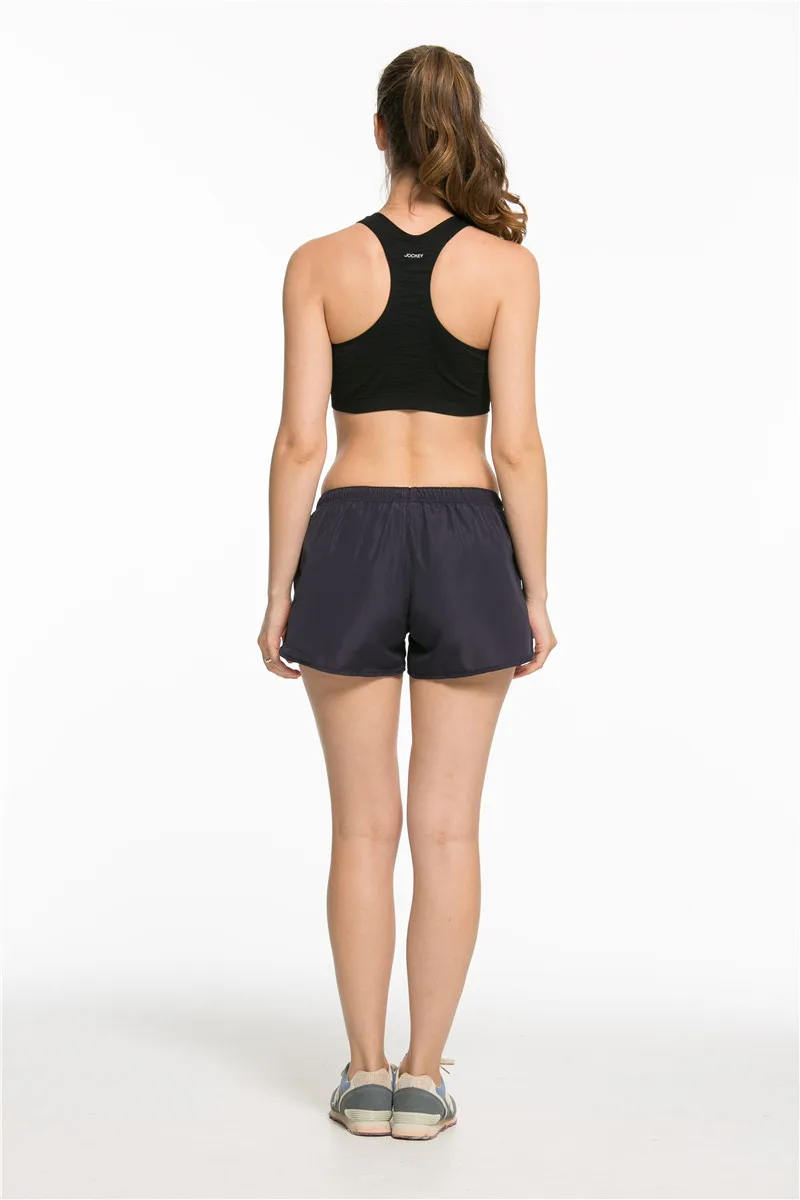 Для женщин спортивные беговые шорты дышащие шорты для йоги тренировки Фитнес пляжные Компрессионные шорты женская одежда быстро