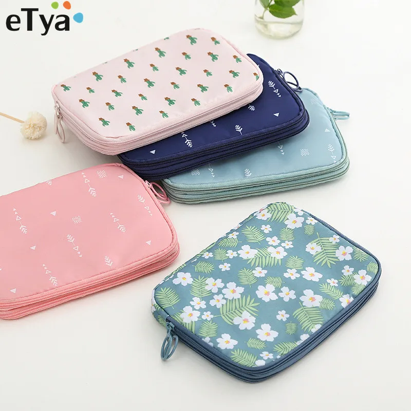 

Women Men Travel Passport Cover Wallet Waterproof Zipper ID Card Charger Data Cable Banknotes Cosmetics Document Holder Bags