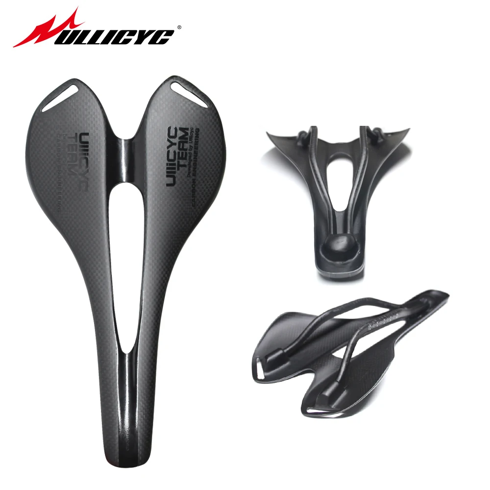 Ullicyc superleggera ل ألياف الكربون كامل الطريق دراجة أجزاء السرج للرجال النساء mtb دراجة مقعد وسادة 3 كيلو مقعد السرج ZD150