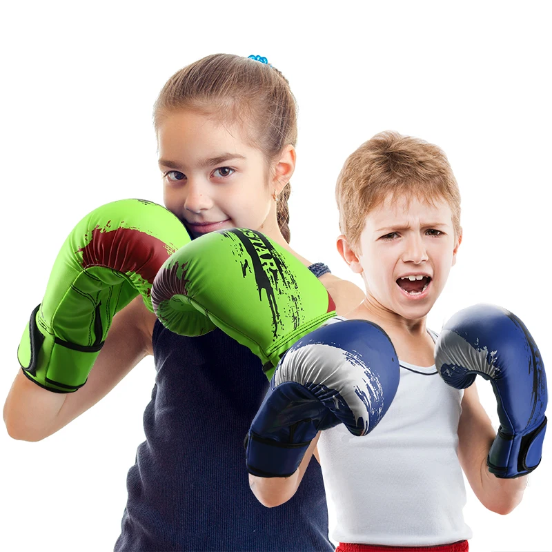 

1 Pair PU Foam Kids Children Kickboxing Kick Box Training Punching Sandbag Sports Fighting Golves MMA Boxing Glove Birthday Gift