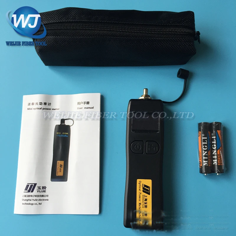 

YJ-320A Optical Power Meter Tester Universal Optical Interface FC / SC / ST Mini Optical Power Meter -70~+6dBm