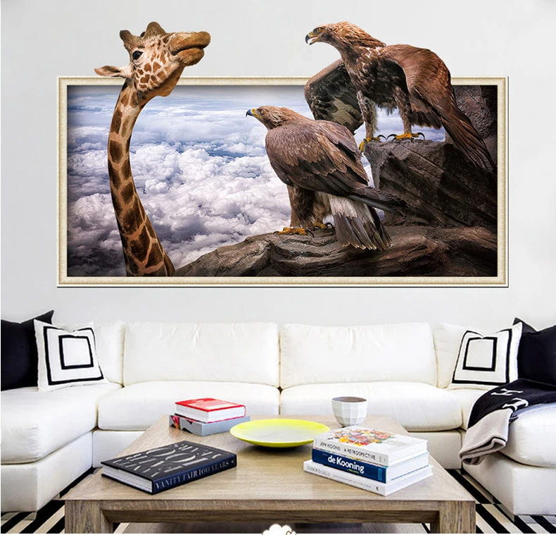 

Stereoscopic effect wall sticker, Environmental friendly PVC material, Item No. XH-giraffe