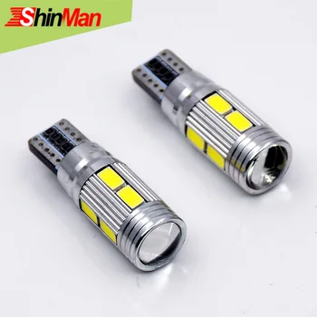 

ShinMan 4x Car LED Light T10 W5W Led Bulb 5630SMD Auto Motorcycle Signal Lamp Interior Light Dome Reading License Clearance Bulb