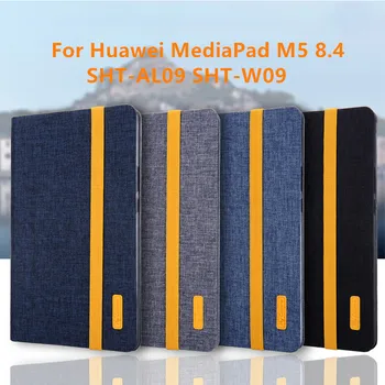 

Slim Luxury Case for Huawei MediaPad M5 8.4 SHT-AL09 SHT-W09 Flip PU Leather Tablet Cover for Huawei M5 8.4'' Smart Holder Case