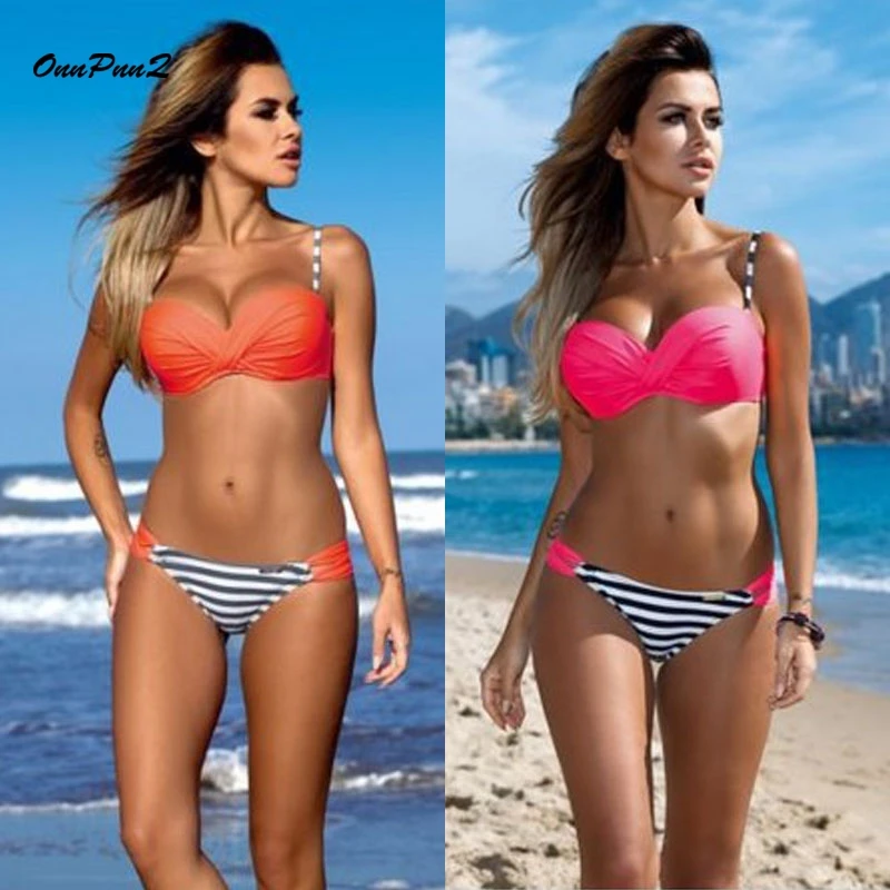 

Bikini Push Up Swimwear Women Two Pieces Swimsuit Brazilian Bikini Set Swimwear Female Biquinie Plavky Maillot De Bain Femme