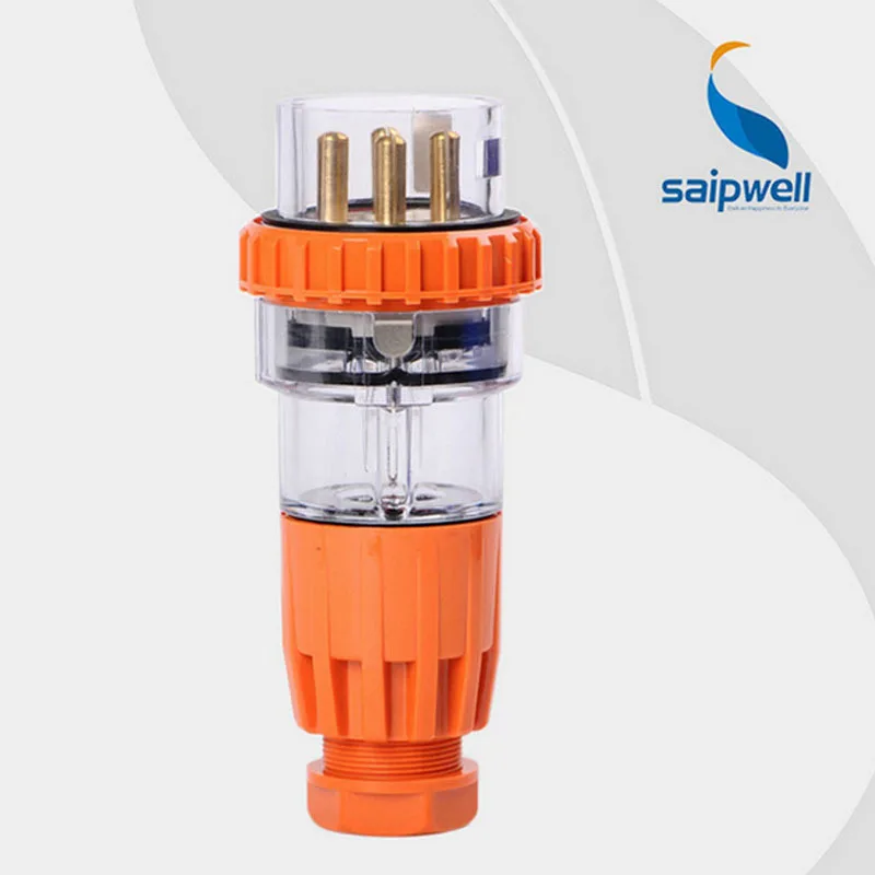 

Hot Sale 32A Power Plug 4P Plug SP-56P432 Australian Standard Industrial Waterproof Dust Plug