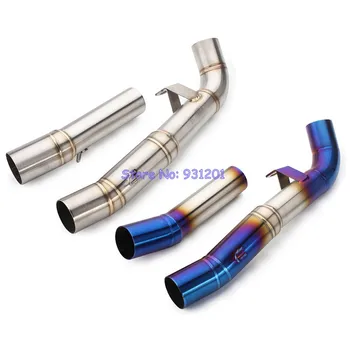 

For Kawasaki Z1000 Motorcycle Exhaust Pipe Muffler System Connect Mid Link Pipe Muffler Escape De Moto 51mm Z750 Z800 Z900 ZX10R