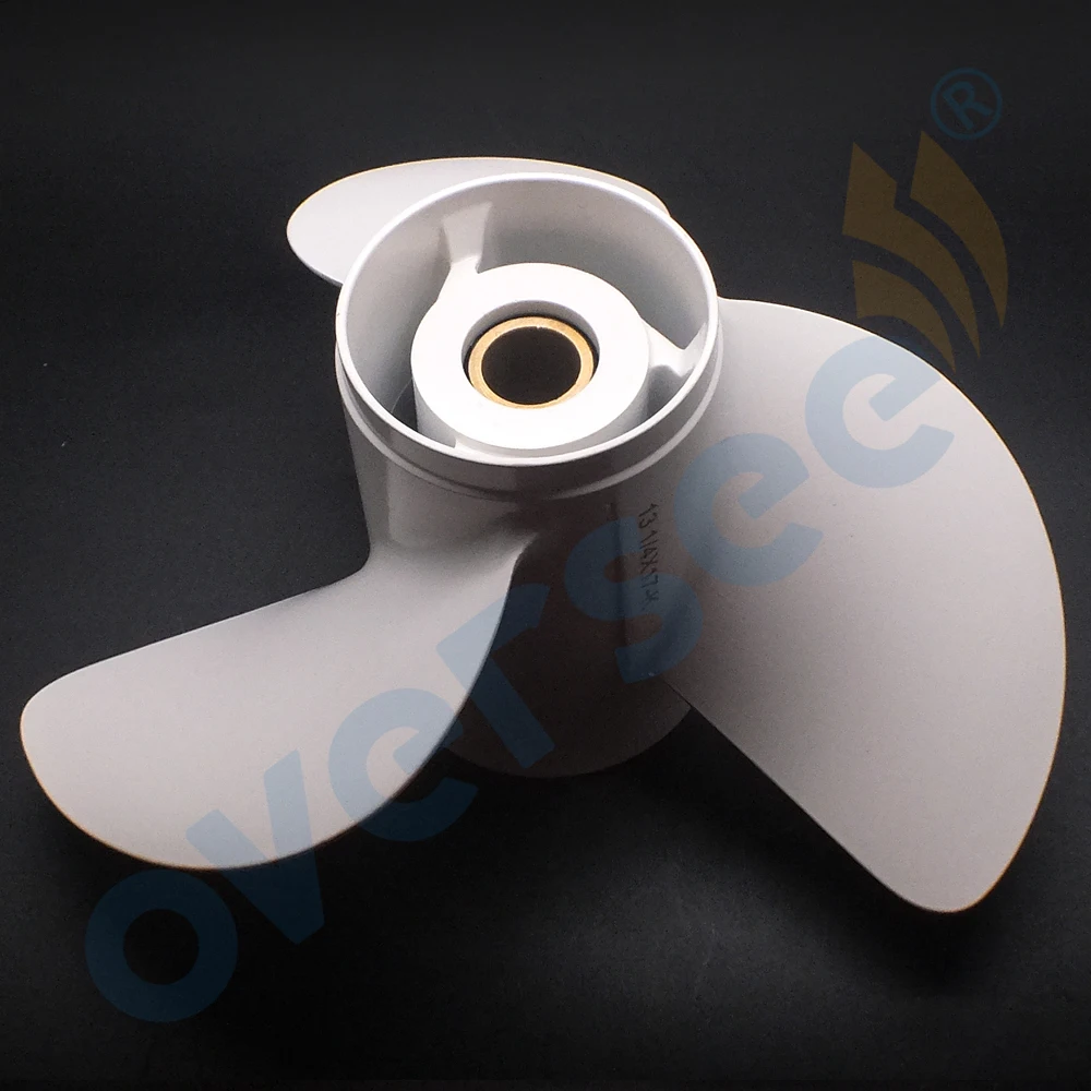 OVERSEE Propeller 6E5-45945-01-EL-00 Size 13 1/4x17-K For Yamaha Outboard Motor Motor 75HP 85HP 90HP 115HP 13-1/4x17-K