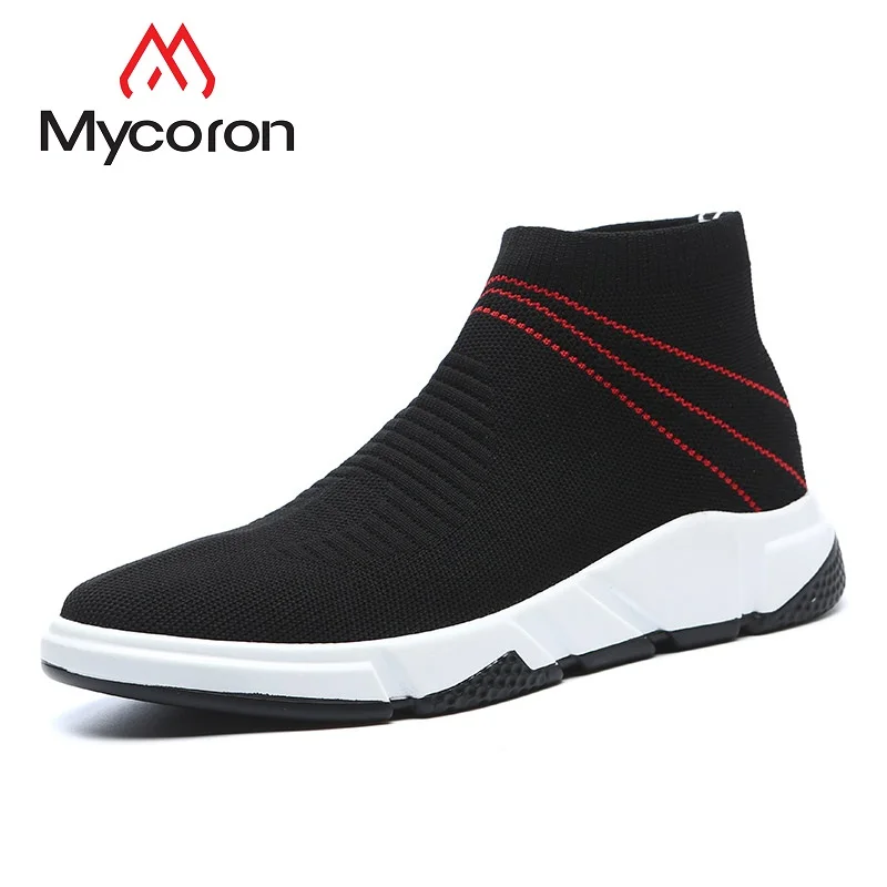 

Mycoron Luxury Fashion Brand New Arrival Mesh Fabric High-Top Breathable Casual Shoes Male Platform Bottom Comfortable Shoes